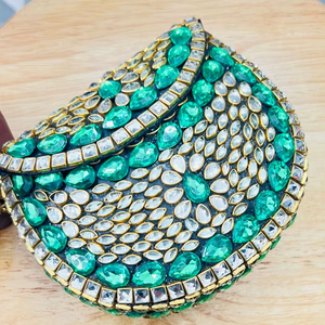 Bolso de mano de lujo con mosaico metálico para mujer, bolsos elegantes disponibles, bolso de mano de lujo con mosaico y arte artesanal, estilo personalizado - Product Image 3