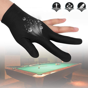 Gants de billard personnalisés fabricants de gants de billard à 3 doigts gants de billard à gauche ou à droite gants de queue de billard vente en gros à bas prix - Product Image 4