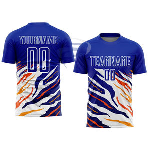 Maillot de football jaune imprimé, respirant, léger, séchage rapide, col en V, nom d'équipe personnalisé, maillot d'entraînement de football d'été - Product Image 1