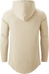 Sudaderas con capucha informales de invierno para hombre, forro polar de algodón 100% de Color sólido, ajuste Regular, secado rápido y transpirable, bolsillo de alta calidad, respetuoso con el medio ambiente - Product Image 4