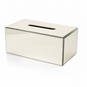 Boîte à mouchoirs en métal rose doré de luxe, best-seller, élégante, rectangulaire, pour la décoration moderne de la maison et des hôtels, à bas prix - Product Image 4