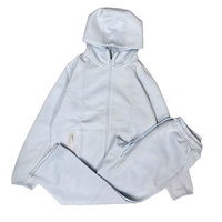 Grosir Innovears Regular Fit 100% katun Tracksuit Set Custom logo pria kosong polos Tracksuit Zip up Hoodie dan Sweatpants