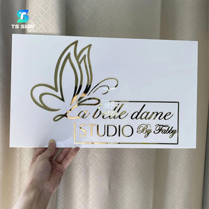 Plaque en acrylique personnalisée avec le nom <span class=keywords><strong>de</strong></span> votre entreprise, logo commercial, plaque en plastique pour salons <span class=keywords><strong>de</strong></span> beauté, enseigne murale <span class=keywords><strong>de</strong></span> bureau - Product Image 6