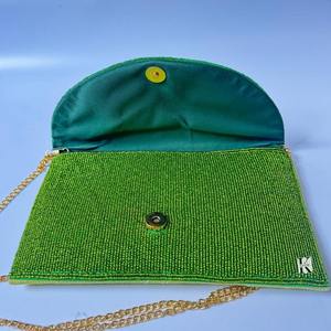 Bolso de Hombro con Cuentas Staud, Bordado con Cuentas de Semillas, Estilo Clásico de Algodón, para Fiestas, Forma Personalizable, Diseño Único Hecho a Mano - Product Image 6