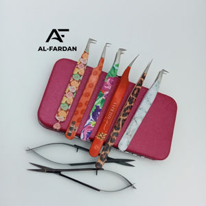 Pinzas de pestañas japonesas de acero inoxidable personalizables Crea tu propio recubrimiento de papel Pinzas de extensión de pestañas de etiqueta privada Oferta - Product Image 1