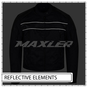 Veste de moto d'été homologuée CE pour homme avec panneaux en maille respirante, doublure imperméable détachable et légère - Product Image 5