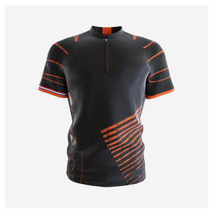 Veste de baseball décontractée unisexe pour homme, manches courtes, en polyester, tissu molletonné français, fermeture éclair, imperméable, logo sur le devant - Product Image 1