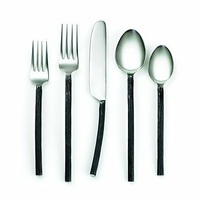 Juego de cubiertos de acero inoxidable para fruta, cuchara para sopa, postre, tenedor, vajilla de ensalada con acabado pulido, 2 uds., gran oferta