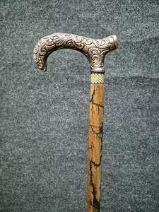 ไม้เท้าไม้แข็งพร้อมโลหะชั้นนำแบบโบราณส่งตรงจากโรงงาน - Product Image 2