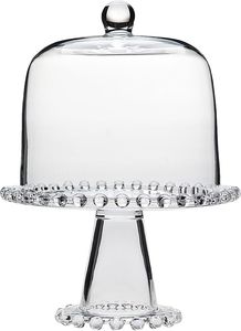 Multipurpose <b>Glass</b> Cake Stand With <b>Dome</b> Useful For Cakes Cheese <b>Displays</b> And Elegant Dessert Arrangements - Product Image 4