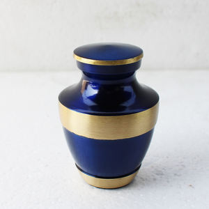 Urnas de cremación funeraria de Material metálico de latón de Calidad exclusiva, urna de cremación de diseño moderno para recuerdo de cenizas funerarias humanas adultas - Product Image 6