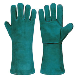Guantes de seguridad industrial resistentes de calidad superior Guantes de soldadura aislados de cuero de vaca para protección de manos - Product Image 2