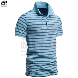 Polos de hombre de alta calidad para ropa urbana al por mayor, al mejor precio, de algodón, tallas grandes, con cuello vuelto. - Product Image 2