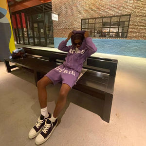 Survêtement lourd personnalisé 100% coton 400 Gsm French Terry pour ensemble de joggings et sweats à capuche à imprimé bouffant pour l'hiver - Product Image 4