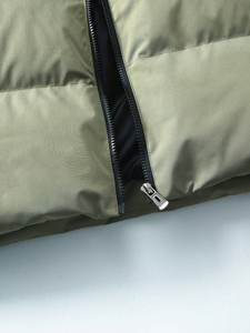 OEM Men's Lightweight Nylon Hooded Winter <b>Puffer</b> <b>Jacket</b> <b>Thin</b> Bubble Outerwear with Stand Collar for Outdoor Activities - Product Image 6