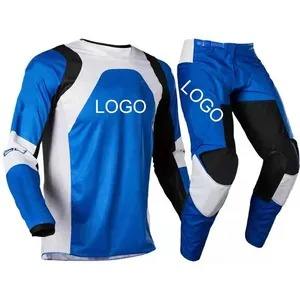 Conjunto de Ropa Deportiva de Motocross Unisex Personalizada, Transpirable, Resistente al Viento, Jersey y Pantalones de Carreras, Talla Grande para Adultos, 100% Poliéster - Product Image 6