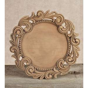 Cadre de miroir en bois à la mode avec des éléments sculptés élégants pour élever les thèmes de décoration modernes à bas prix - Product Image 5