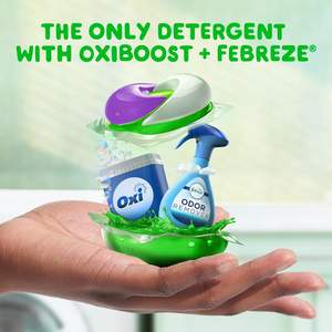 Paquete de detergente para ropa Gain: Paquetes de detergente 3 en 1 de gran tamaño con Febreze y Oxi, 45 unidades, perlas potenciadoras del aroma para lavar la ropa - Product Image 2