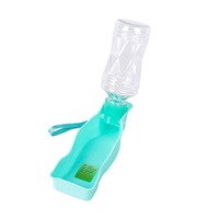 Bouteille d'eau portable pour chien, distributeur d'eau pliable pour animaux de compagnie, abreuvoir de voyage pour chiens et chats, bouteille d'eau pour animaux de compagnie en gros, bleu