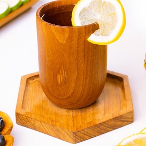 Dessous de verre en résine naturelle faits à la main avec finition en bois lisse, ensemble de sous-verres en pierre de qualité supérieure idéal pour l'exportation, les cadeaux d'entreprise, - Product Image 2