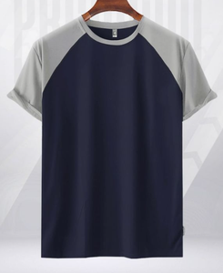 T-shirt pour homme 100% coton de qualité supérieure 180 GSM Logo personnalisé Streetwear Manches raglan Manches courtes Plusieurs couleurs disponibles Coupe classique - Product Image 6