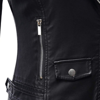 Vestes pour femmes personnalisées les plus vendues, veste en cuir zippée de motard, tenues tendance automne, vêtements d'hiver tendance 2026