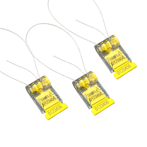 Sellos de seguridad de plástico torcido reforzado con alambre de metal para uso de medidores - Product Image 2