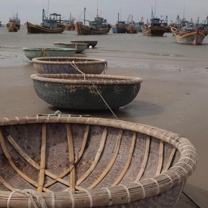 Plateau décoratif en bambou naturel pour la présentation et le style sur table, fabriqué à la main au Vietnam - Product Image 1