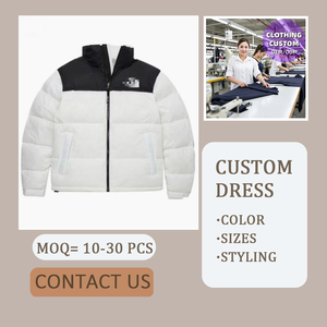 7095 Wholesale High Quality Stand Collar Men Designer <b>Cropped</b> Puff <b>Jacket</b> Nothern Down Coat <b>Puffer</b> <b>Jacket</b> - Product Image 5