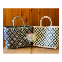 Tas Plastik Anyaman PP Modern Buatan Tangan Terkenal, Tahan Air, untuk Perjalanan dan Acara Tahun Baru - Caryln 0084935825297