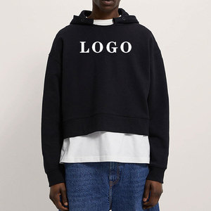 Sweat à capuche streetwear ample pour homme, esthétique superposée, 100% coton teint uni, anti-plis, pull d'hiver - Product Image 5