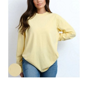 Camiseta lisa de manga larga de marca personalizada al por mayor para mujer, entrenamiento deportivo, fabricación directa de fábrica, proveedor de BD - Product Image 4