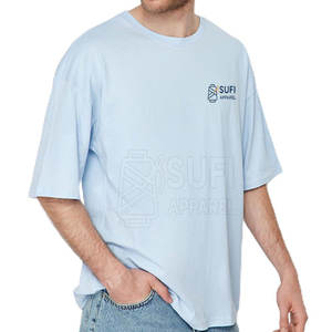 T-shirts pour hommes surdimensionnés à col uni, 100% coton tricoté, décontractés, écologiques, respirants, à manches courtes, séchage rapide, personnalisables avec votre propre logo - Product Image 4
