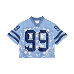 Nouvelle Saison Maillots de Football Américain Personnalisables Imprimés en Maille Respirante avec Logo Haute Qualité Grande Taille Séchage Rapide - Product Image 3