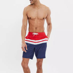 กางเกงขาสั้นชายหาดของผู้ชายกางเกงขาสั้นผ้าฝ้ายแบบลำลองบริการ OEM ดีไซน์ตามสั่ง - Product Image 3