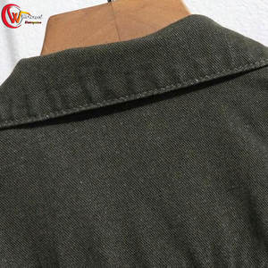 Vente en gros Logo personnalisé Veste en jean pour hommes en coton Veste d'hiver en jean respirante pour hommes pour l'extérieur - Product Image 3