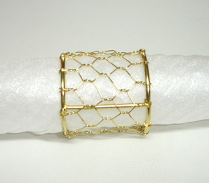 ห่วงใส่ผ้าเช็ดปากโลหะชุบนิกเกิลสำหรับตกแต่งโต๊ะสไตล์วินเทจสีบรอนซ์วินเทจแบบคลาสสิก - Product Image 4