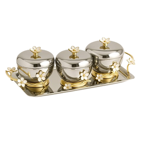 Top Trending Easy Clean Food Grade Metal Nut Bowl Plato de fruta de latón de acero inoxidable para servir de comedor personalizado para Home Hotel - Product Image 3