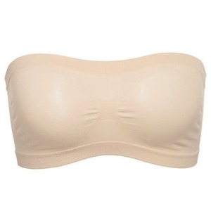 Ropa interior de mujer Pecho envuelto sin costuras Sin llantas Sujetador deportivo Diseño simple Top de tubo de circunferencia de una palabra - Product Image 2