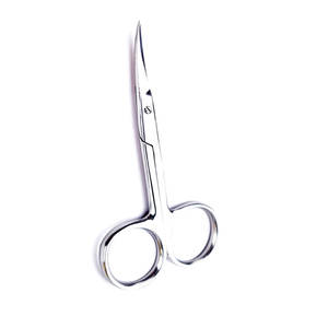 Tijeras para cutículas de manicura de estilo ruso de alta calidad, punta fina curvada, acero inoxidable, tijeras rectas de belleza, curvas afiladas - Product Image 3