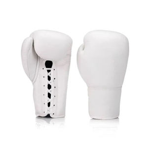 New High Quality Breathable Cowhide Leather & Polyester Boxing <b>Gloves</b> with <b>Custom</b> Logo Printing <b>MMA</b> Fighting Outdoor Training - Product Image 2