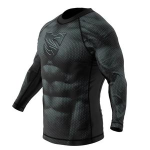 Camiseta de Compresión de Diseño Personalizado, de la Mejor Calidad, Manga Corta, para MMA, Unisex, Spandex/Poliéster, Ligera, de Secado Rápido - Product Image 4