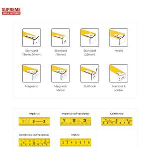 เฮฟวี่ดิวตี้8เมตรเมตริกเทป ABS กล่องพลาสติกเทปวัดใบมีดเหล็กพร้อมคลิปหนีบเข็มขัดสำหรับงานก่อสร้างงานช่างไม้ DIY - Product Image 5