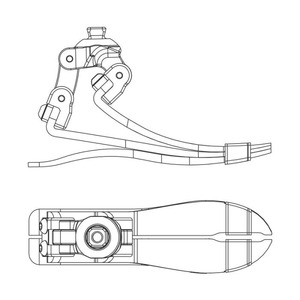 Pie de prótesis de fibra de carbono Pie de deslizamiento único Pierna protésica para mayor comodidad y durabilidad - Product Image 2