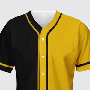 Maillot de baseball vierge personnalisable par sublimation, respirant, antibactérien, séchage rapide, grandes tailles, broderie sur mesure, conception gratuite, vente en gros - Product Image 2