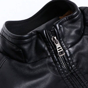 Custom Design <b>Leather</b> <b>Jacket</b> Solid Color <b>Men</b> <b>Leather</b> <b>Jacket</b> Streetwear Breathable <b>Men</b> <b>Leather</b> <b>Jacket</b> - Product Image 3