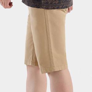 Pantalones cortos informales de lona de algodón 100% de cintura media para hombre, tejido transpirable, decoración Vintage, patrón sólido, servicio OEM disponible - Product Image 2