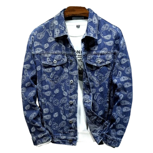 Veste en jean décontractée pour homme de la rue principale Mode haut de gamme Streetwear tendance Vêtement d'extérieur de haute qualité Durable et léger - Product Image 2