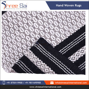 Tapis tissés d'intérieur modernes 100% en laine et coton de forme rectangulaire avec motif géométrique lavable pour les commandes en gros - Product Image 4