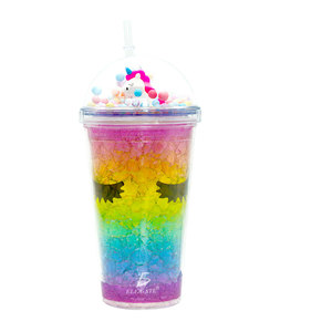 Borraccia Termica Durevole in Acciaio Inossidabile e Plastica con Simpatico Design della Maniglia, per Feste Aziendali, Bevande Fredde, con Coperchio a Cupola e Cannuccia - Product Image 2